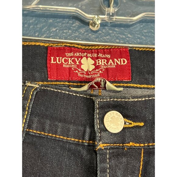 Lucky Brand Sweet N Straight Dark Wash Denim Jeans 6/28 - Picture 2 of 9